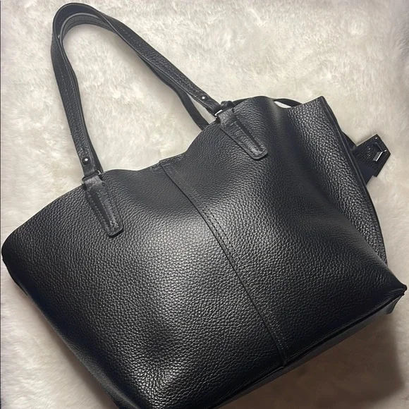 Botkier Hudson Black Leather Tote Bag - Picture 7 of 16